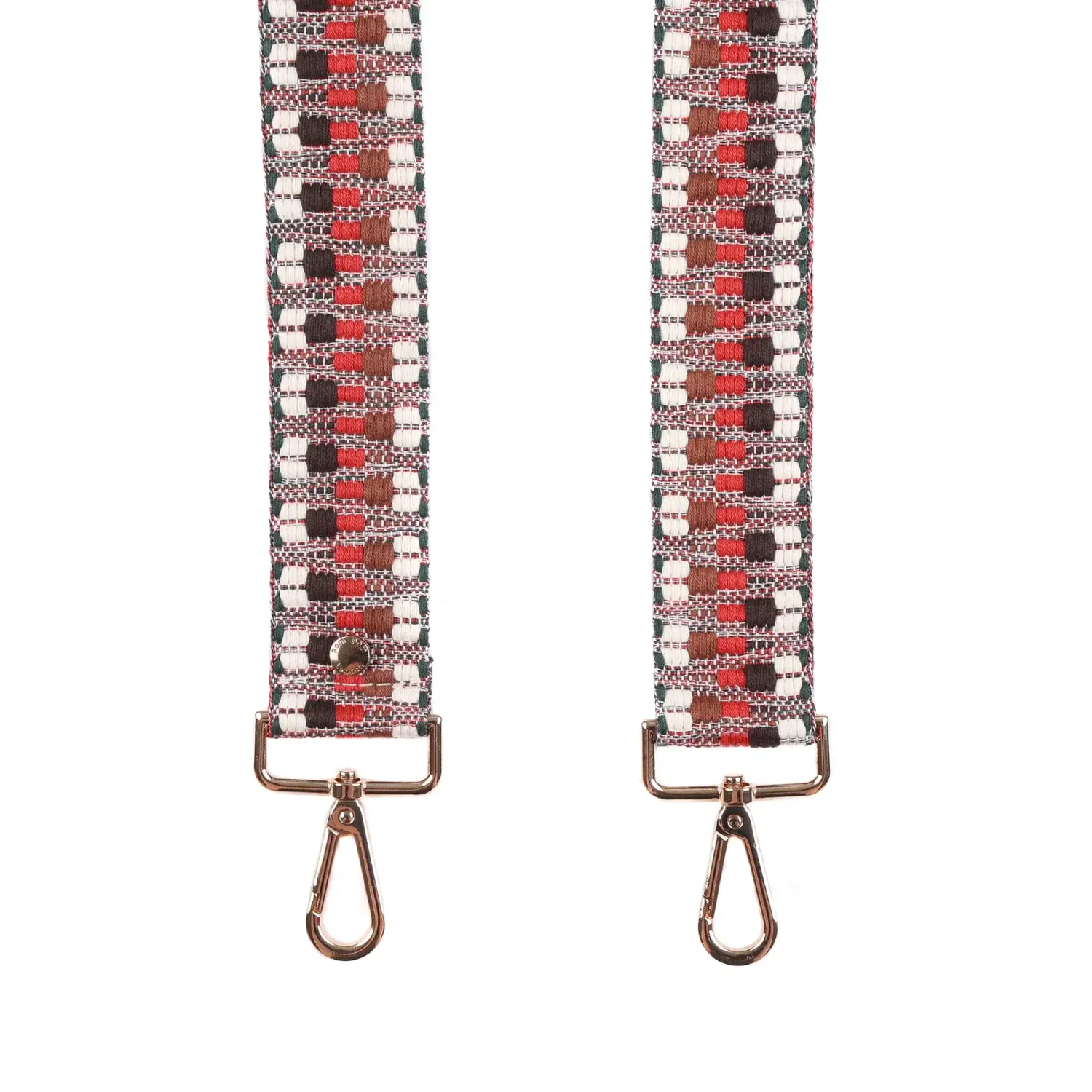 Pom Pom Strap Tan Twill Narrow