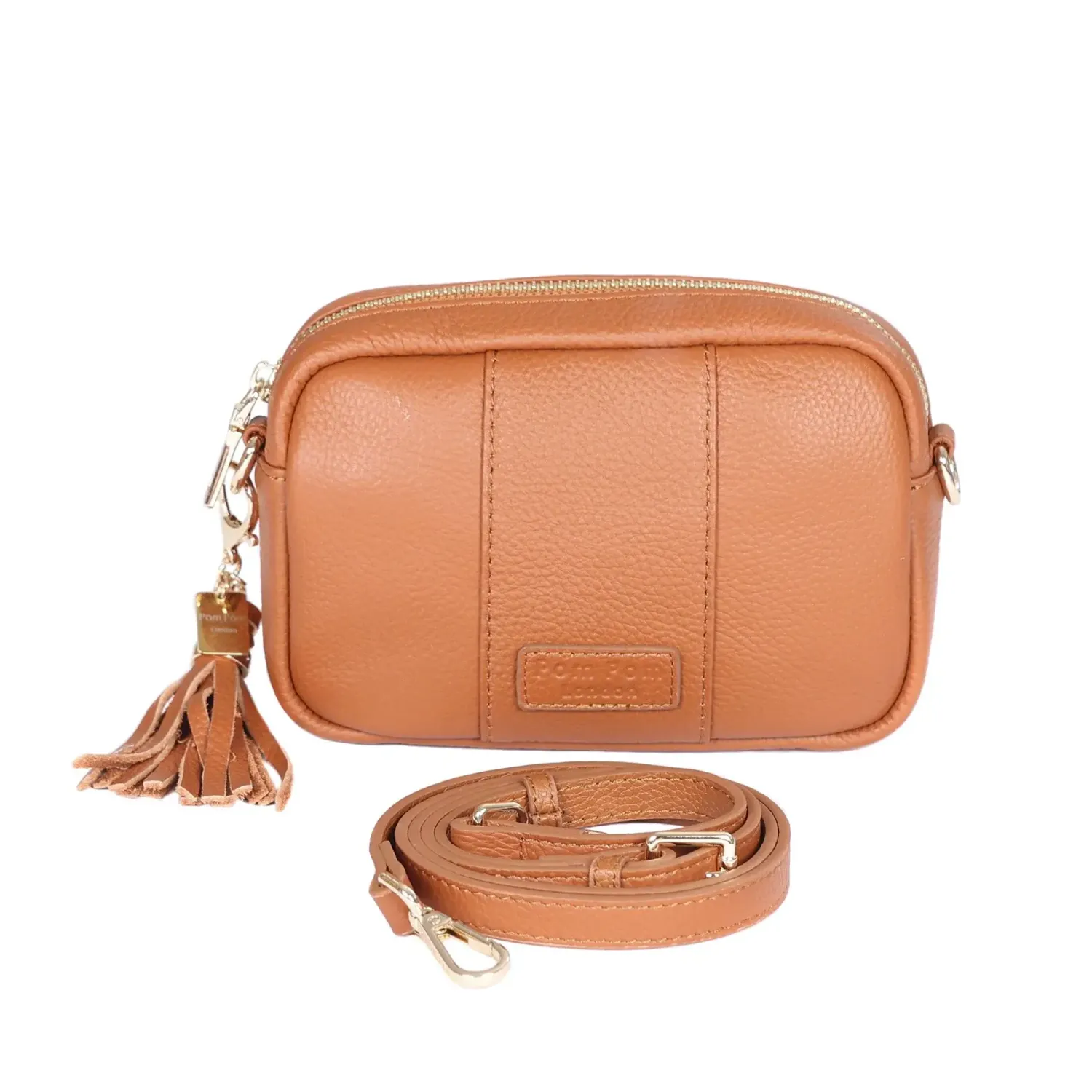 Pom Pom London City Mini Bag Tan