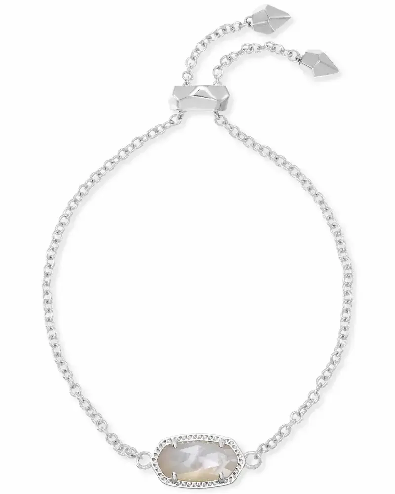 Elaina Bracelet Rhodium Ivory MOP