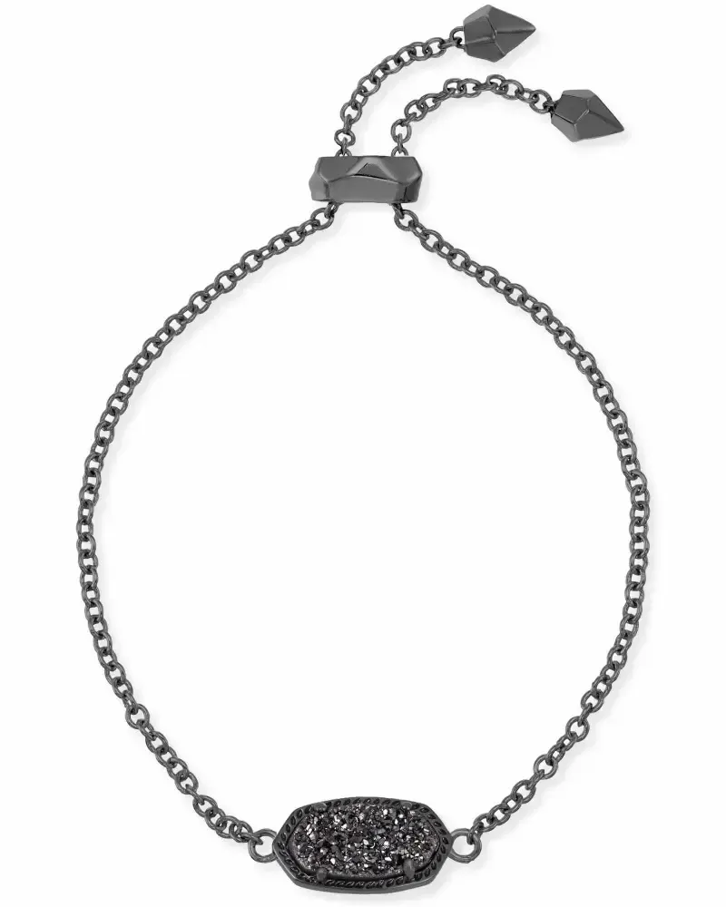 Elaina Bracelet Gunmetal Black Drusy