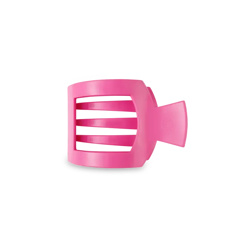 Small Flat Square Clip Paradise Pink