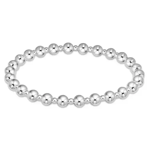 Classic Grateful Pattern 5mm Bead Bracelet Sterling