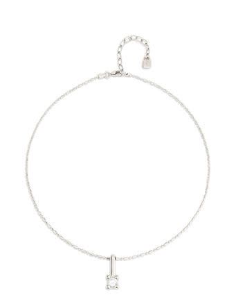 Divine Silver Chain Necklace w/Silver Pendant