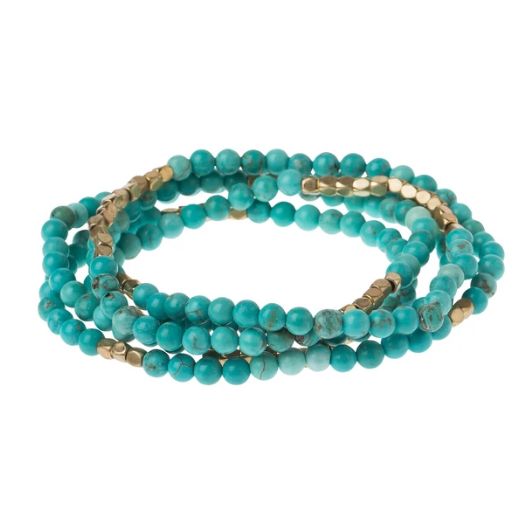 Stone Wrap Turquoise /Gold Stone of The Sky