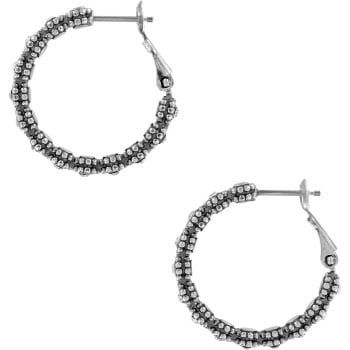 Twinkle Splendor Small Hoop Earrings Silver