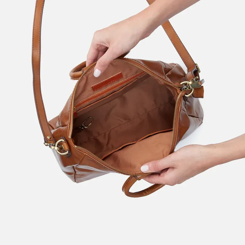 Sheila Medium Satchel Truffle