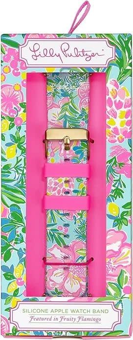 Silicone Apple Watch Band, Fruity Flamingo