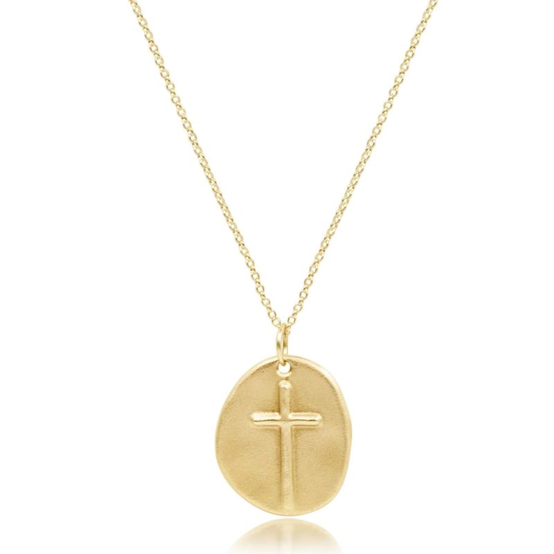16 Inch Gold Necklace Inspire Gold Charm