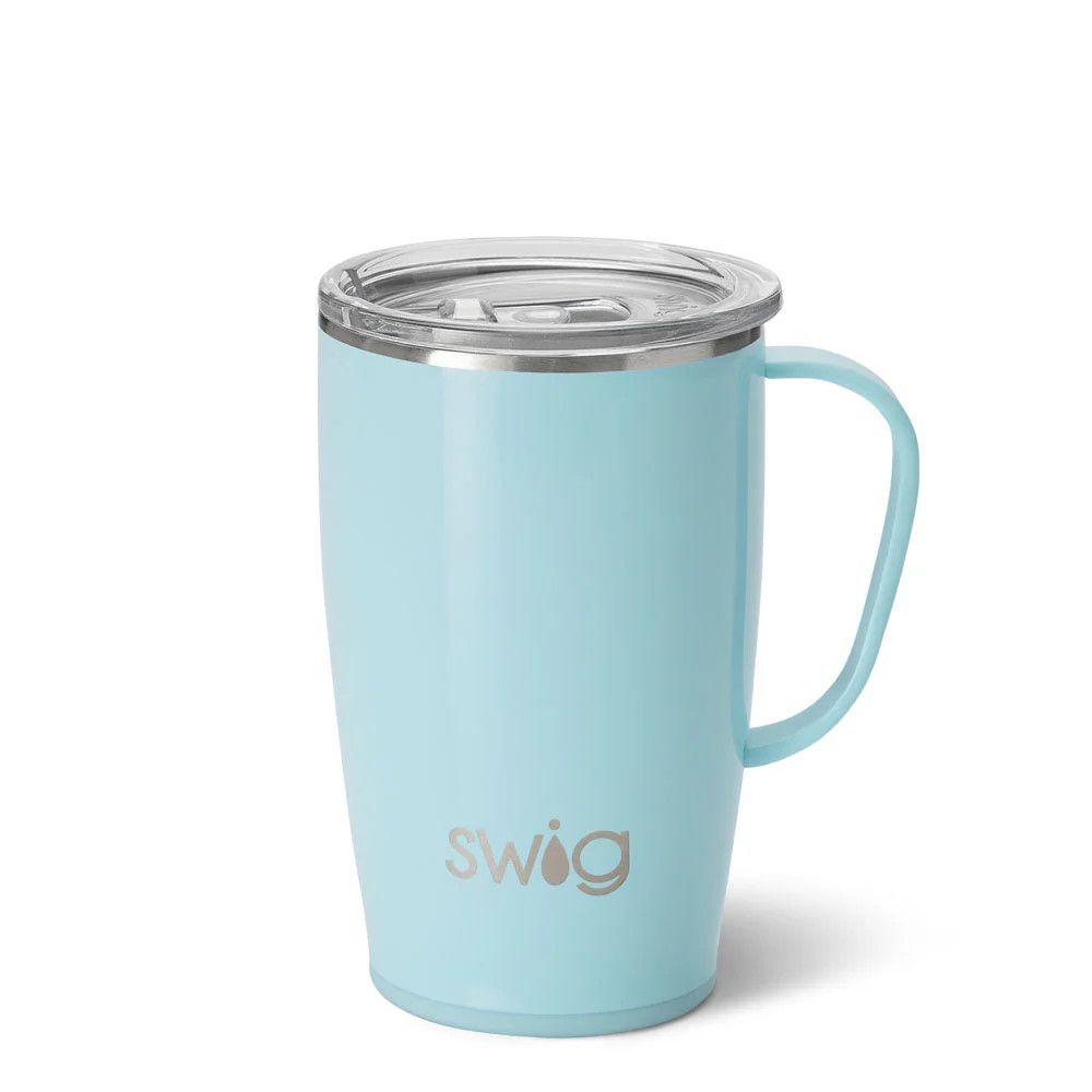 Travel Mug Shimmer Aquamarine 18oz