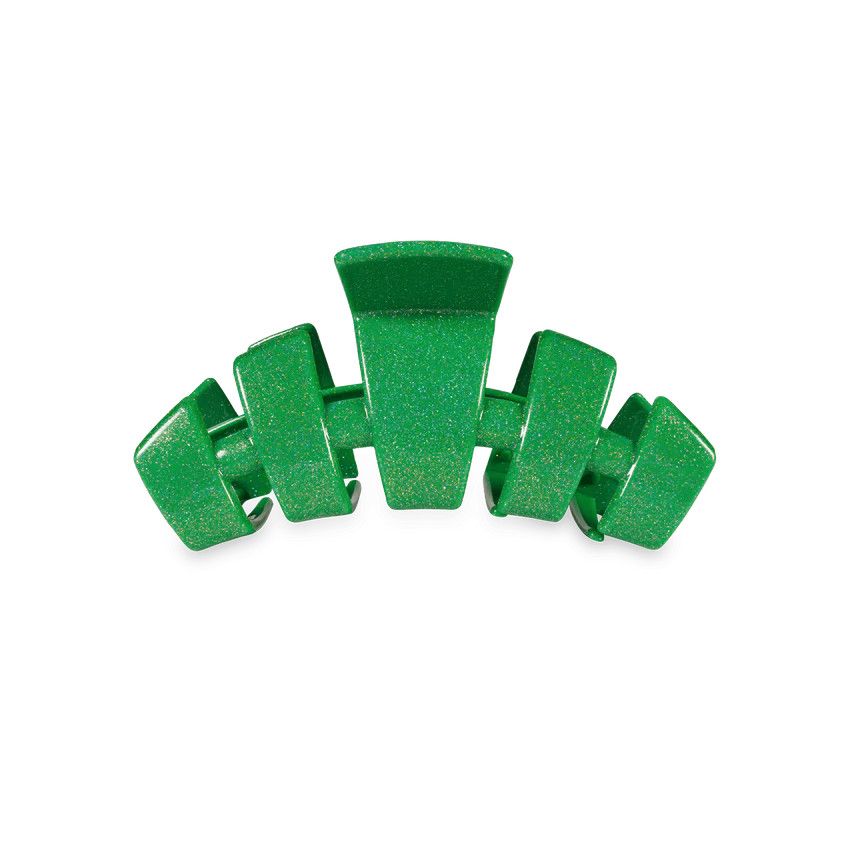 Classic Small Hair Clip Shamrock Shimmer