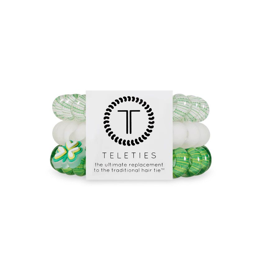 3 Pack Large Hair Ties Clover Craze