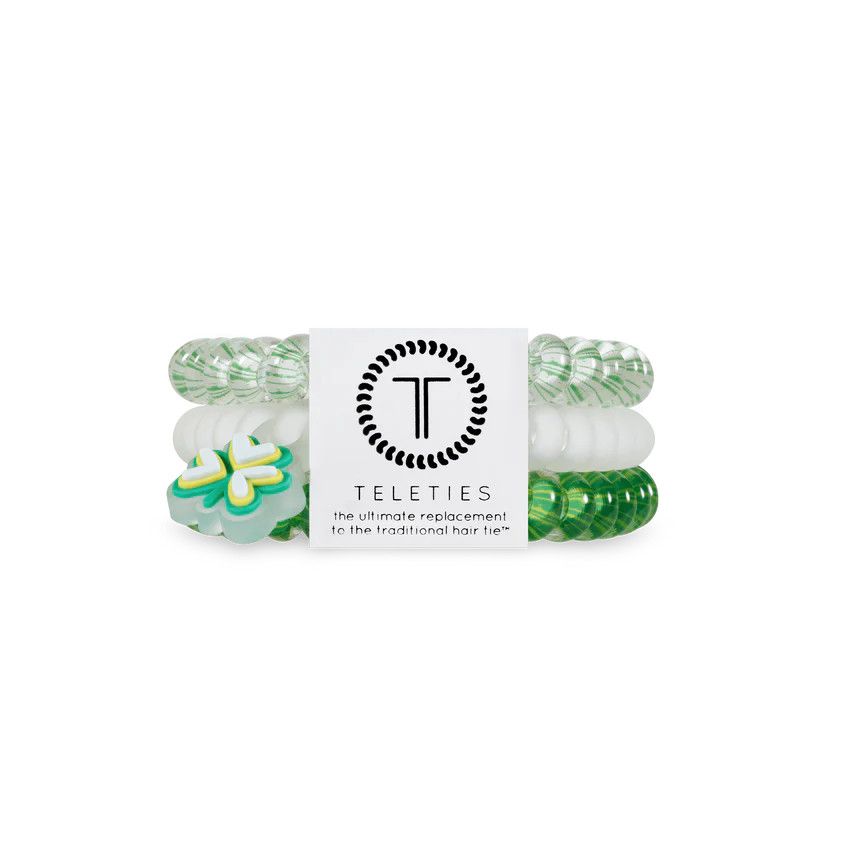 3 Pack Small Hair Ties Clover Craze