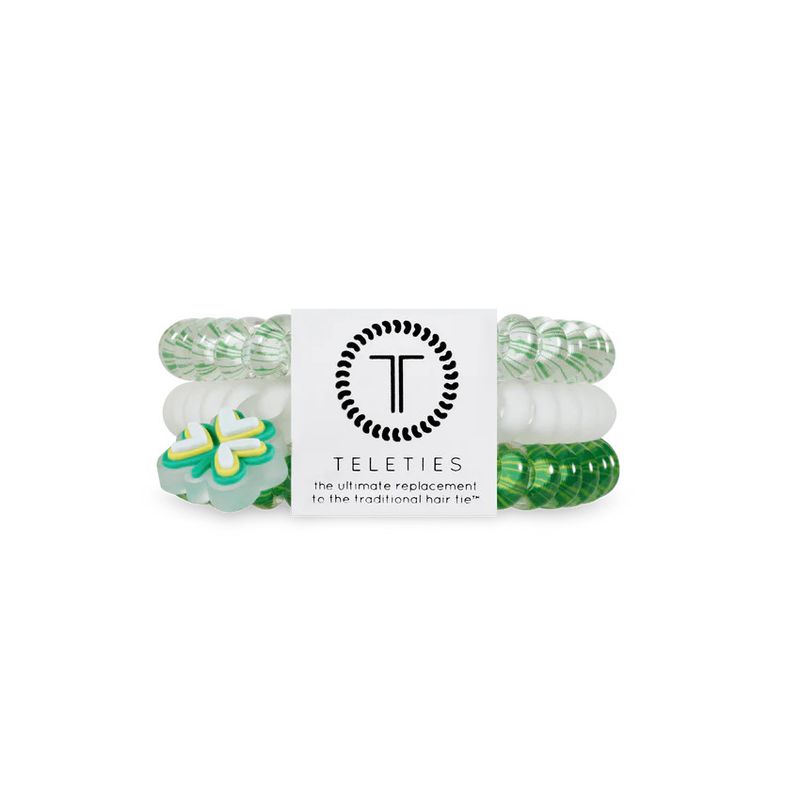 3 Pack Small Hair Ties Clover Craze