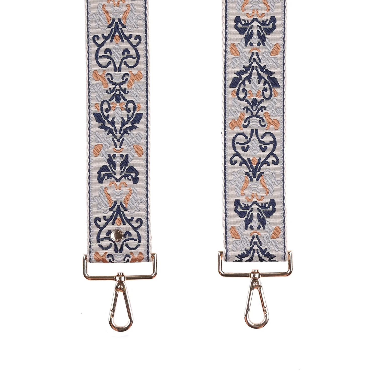 Pom Pom Strap Navy Floral