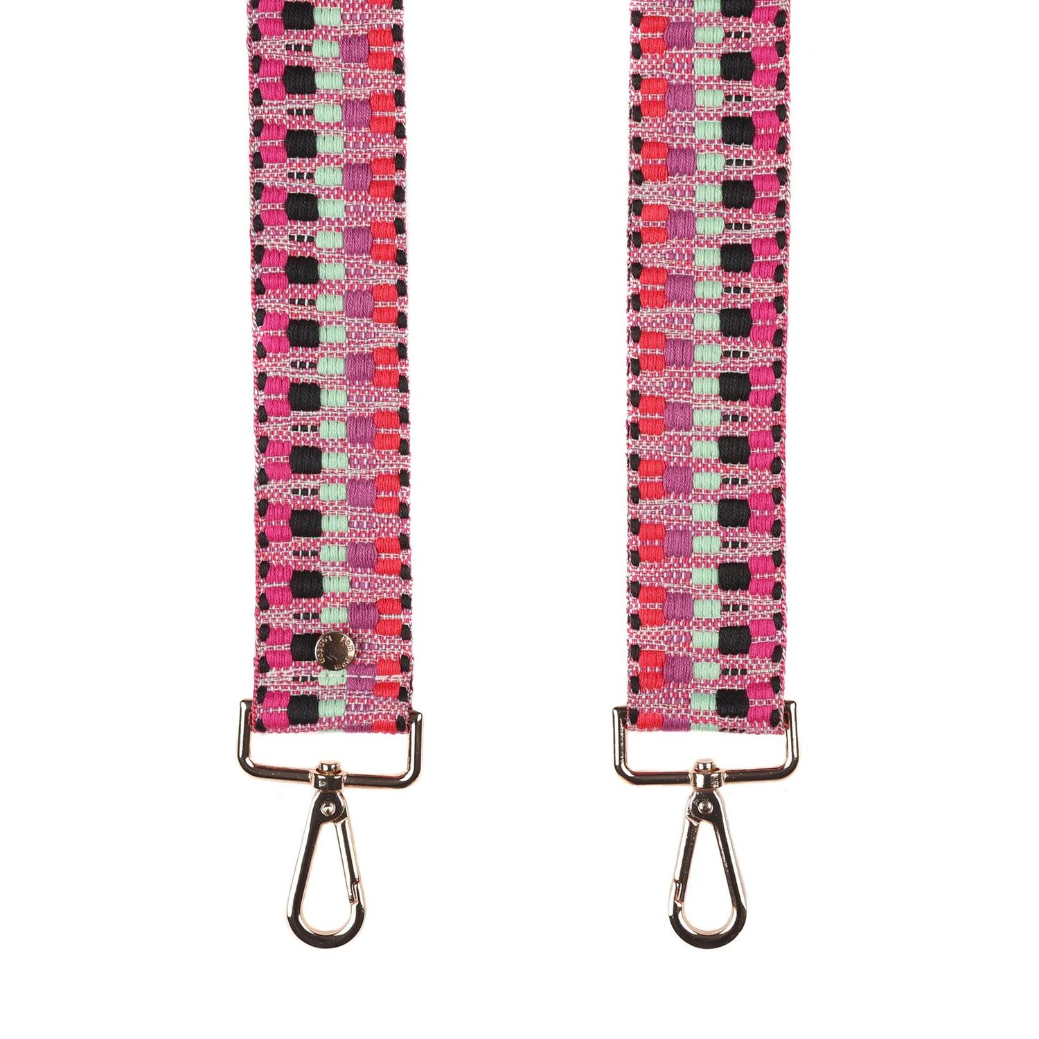 Pom Pom Strap Coral Pink Twill