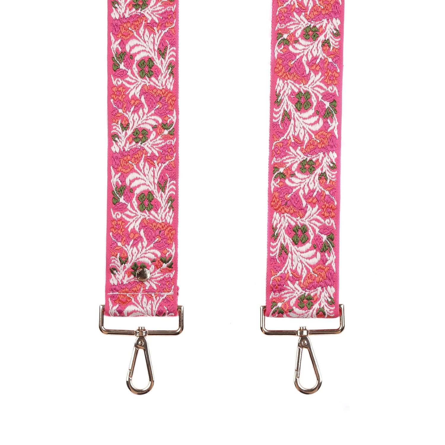 Pom Pom Strap Pink Floral