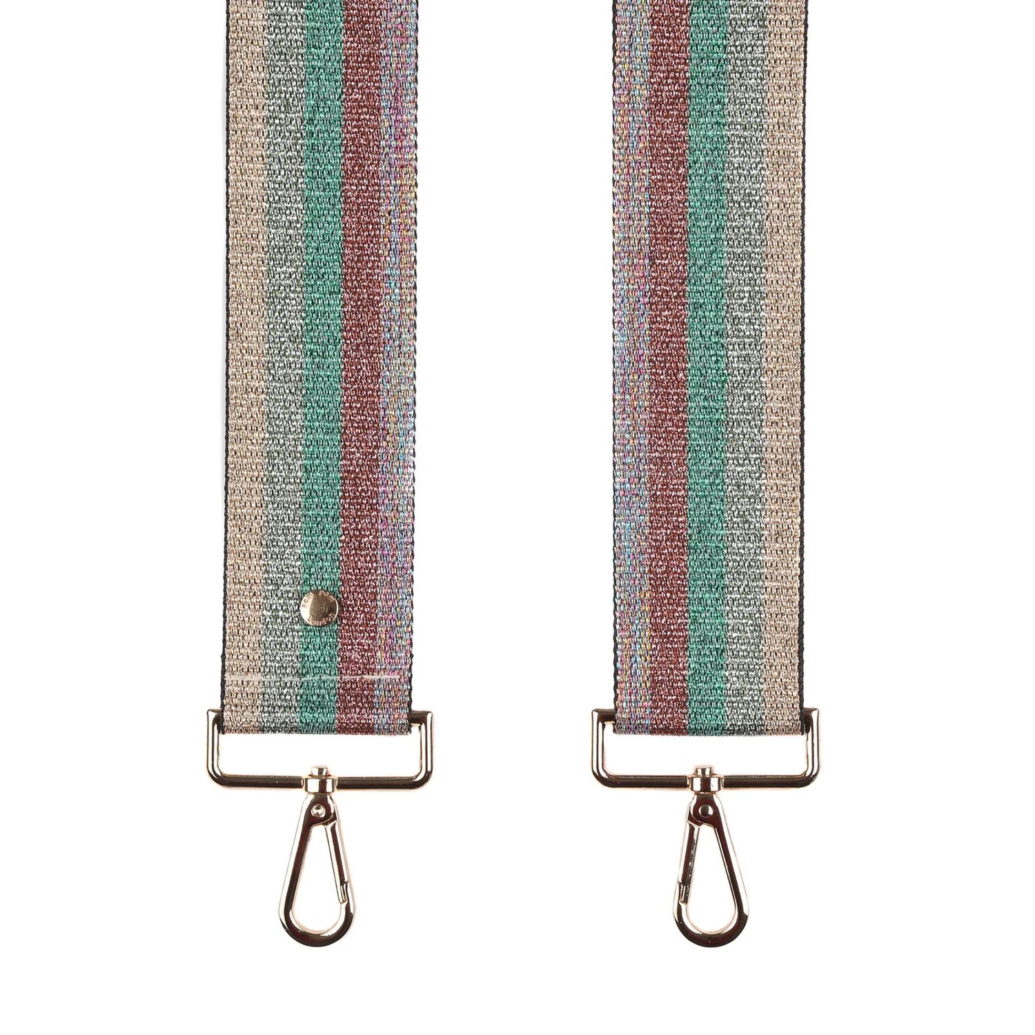 Pom Pom Strap Coral Pink Rainbow