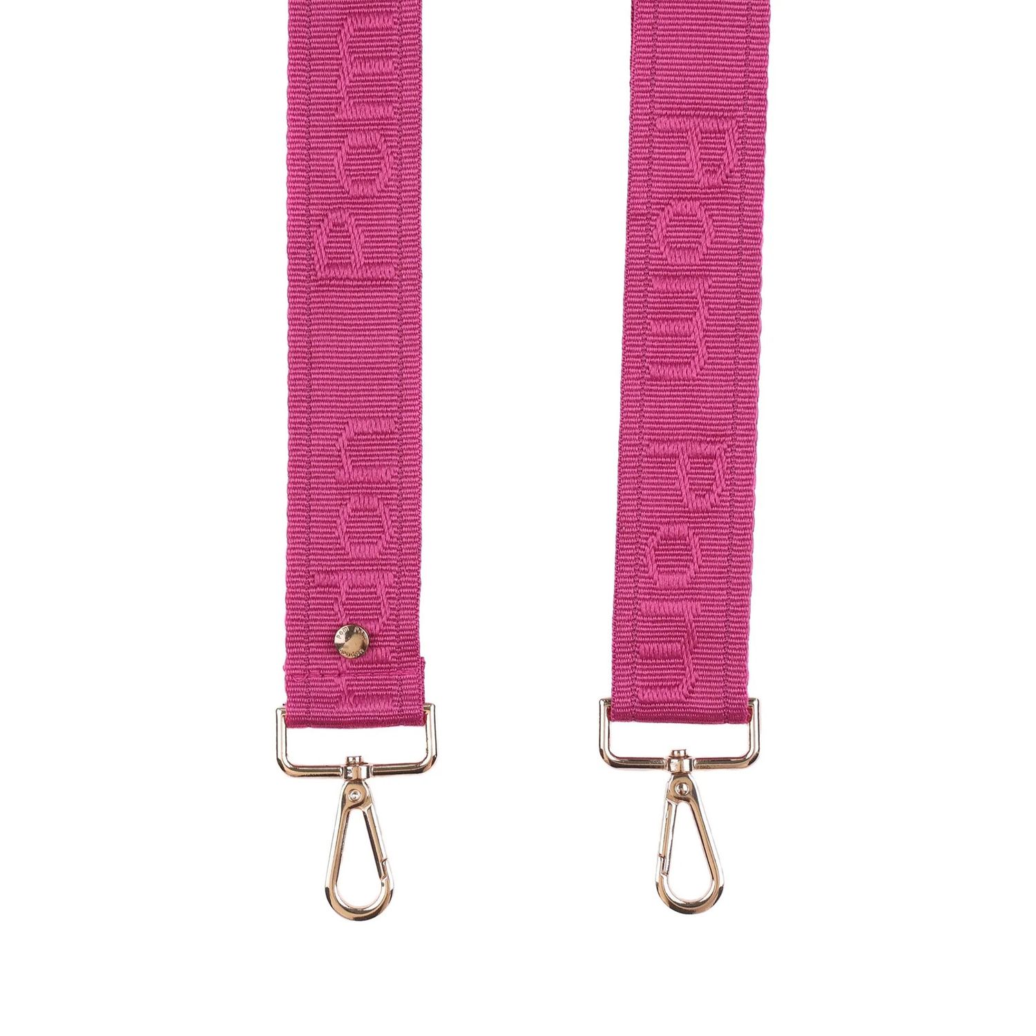 Pom Pom Strap Cerise Pink Logo