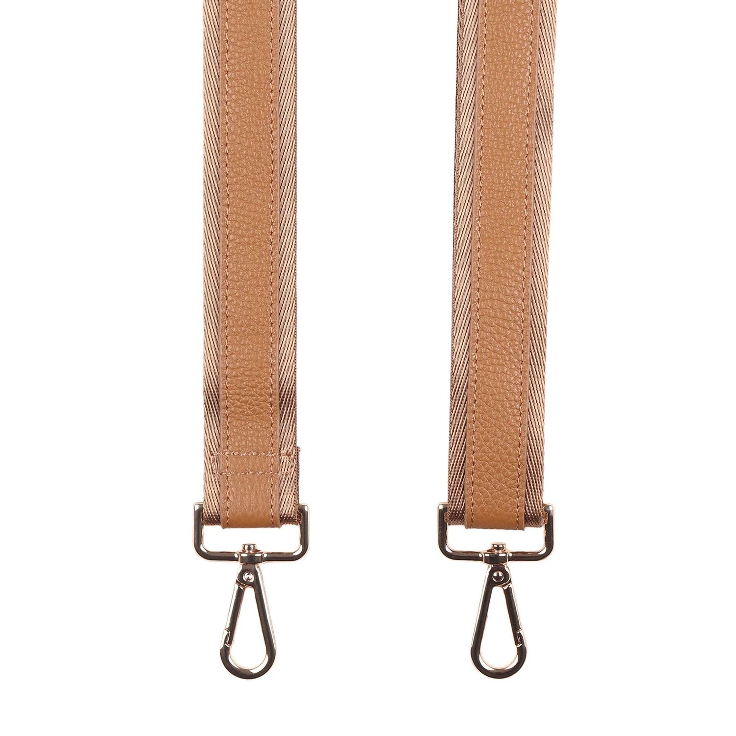 Pom Pom Strap Maple Leather Stripe