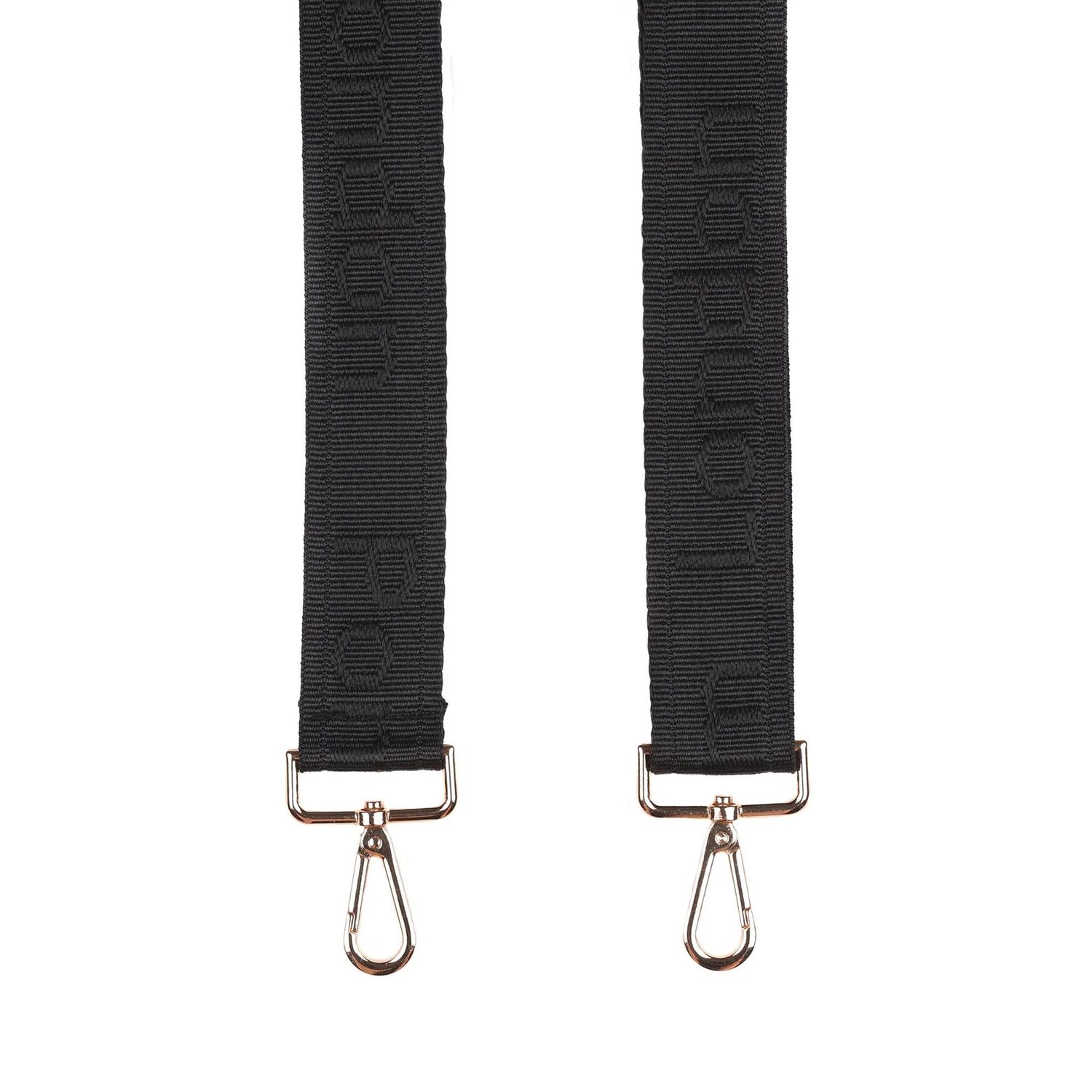 Pom Pom Strap Logo Black