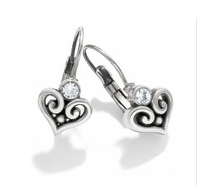 Alcazar Heart Leverback Earrings