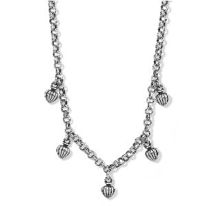 Amphora Drops Necklace-Silver