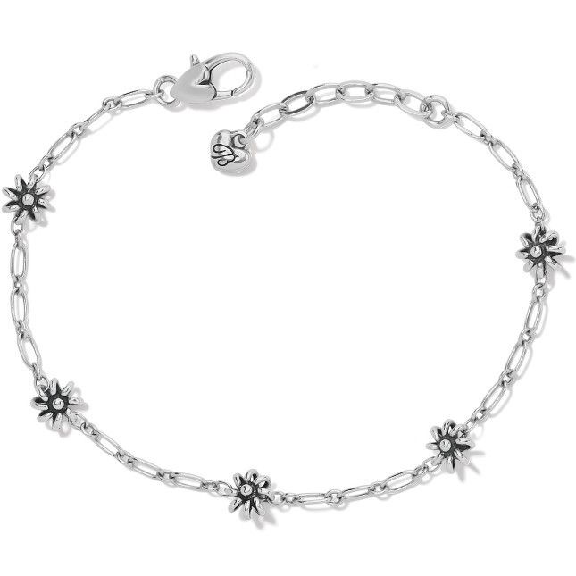 Daisy Chain Silver Anklet