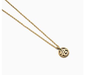 Contempo Medallion Petite Necklace Gold