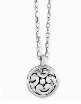 Contempo Medallion Petite Necklace Silver
