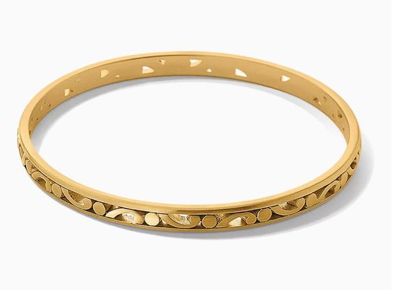 Contempo Slim Bangle Bracelet Gold