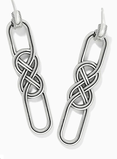 Earrings Interlok Braid Post Drop