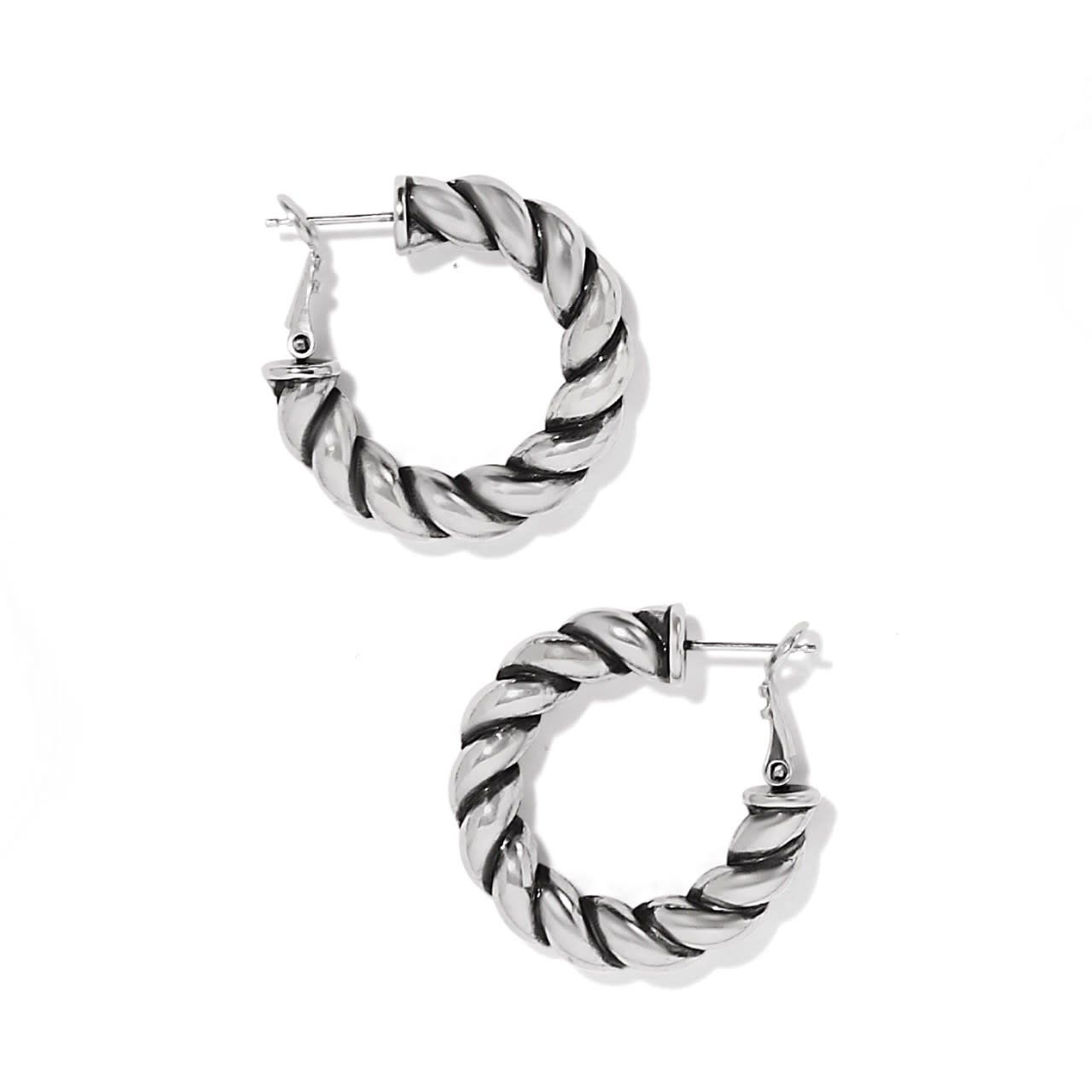 Earrings Interlok Twist Medium Leverback Hoop