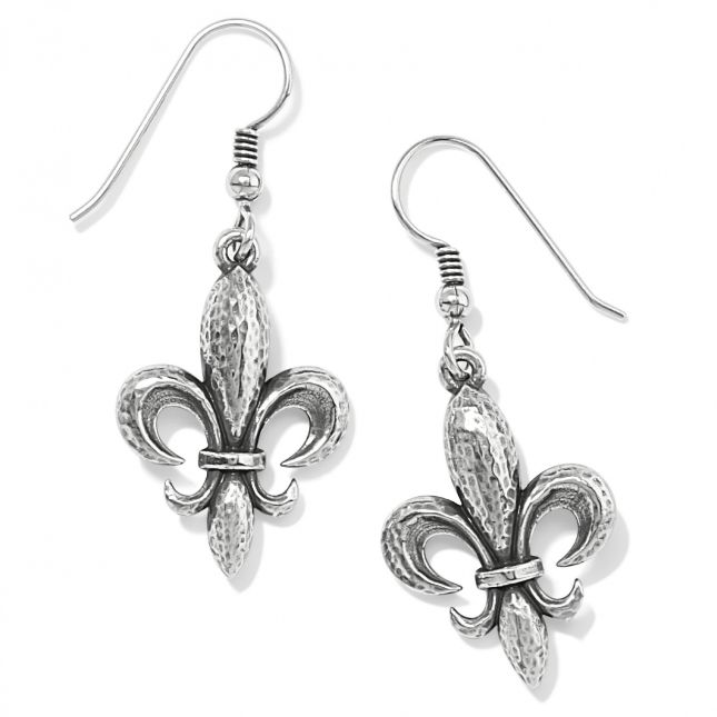 Ferrara Fleur De Lis French Wire Earrings