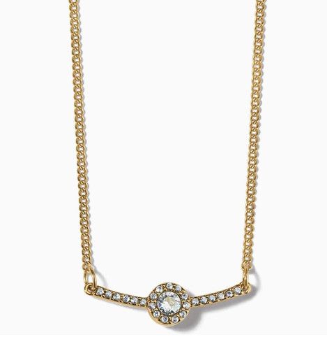 Illumina Bar Gold Necklace