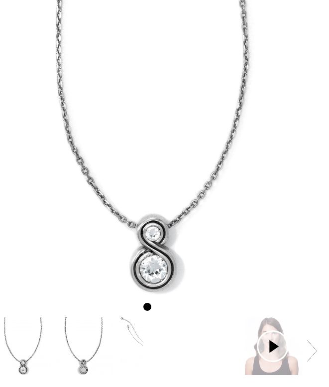 Infinity Sparkle Petite Necklace