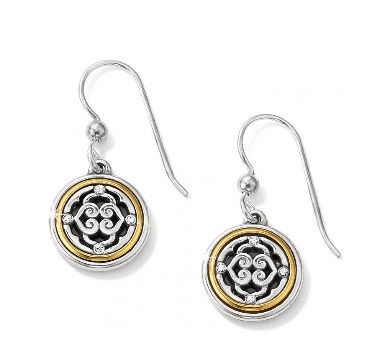 Intrigue French Wire Earrings Two Tone