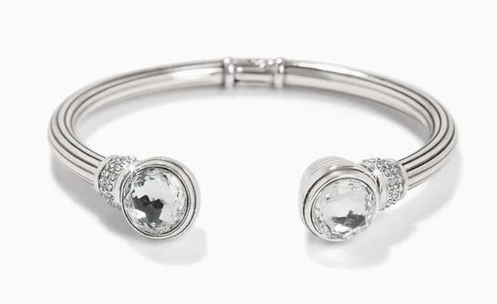 Meridian Aurora Petite Hinge Bangle- Clear