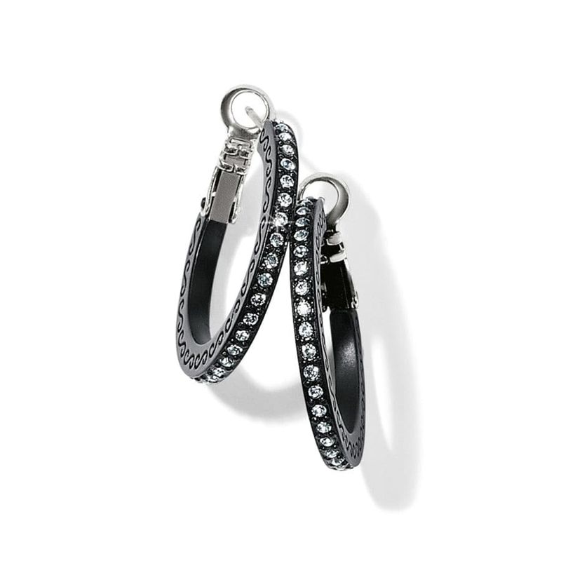 Meridian Eclipse Small Hoop Earrings - Black