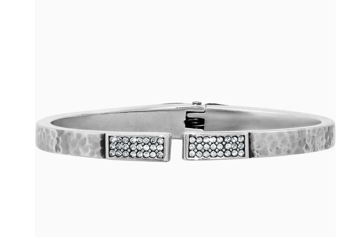 Meridian Zenith Hinged Bangle Silver
