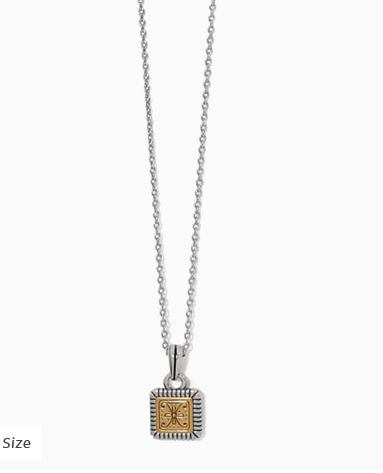 Mosaic Two Tone Mini Tile Necklace