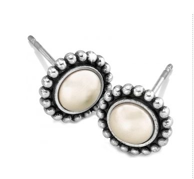 Pearl Luster Mini Post Earrings