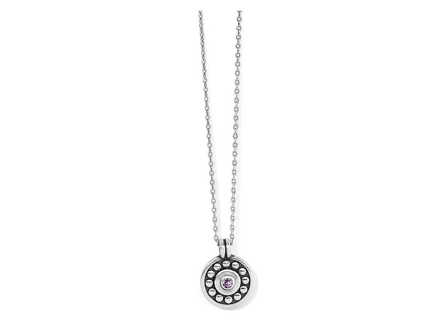 Pebble Dot Medallian Necklace Tanzanite