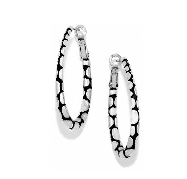 Pebble Oval Hoop Earrings