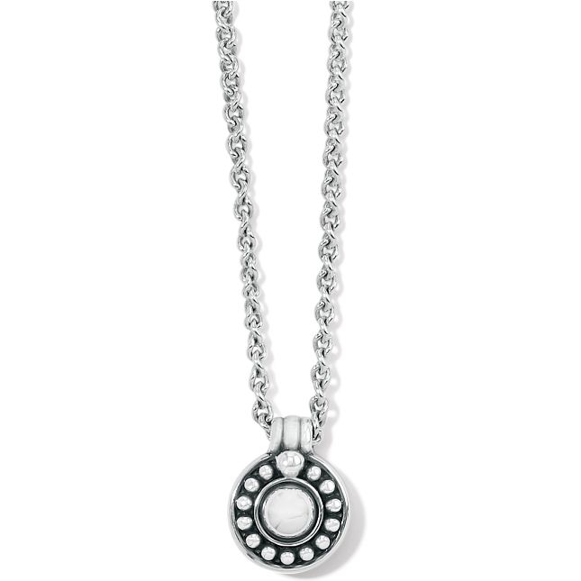 Pretty Tough Stud Necklace-Silver