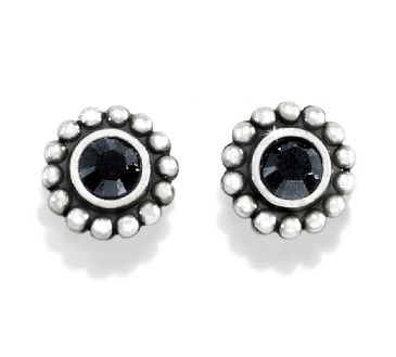 Twinkle Black Mini Post Earrings