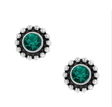 Twinkle Emerald Mini Post Earrings