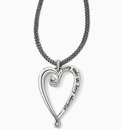 Whimsical Heart Conv Necklace
