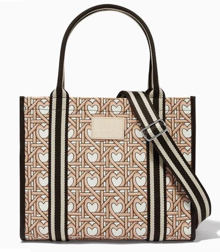 Woven Hearts Canvas Carryall