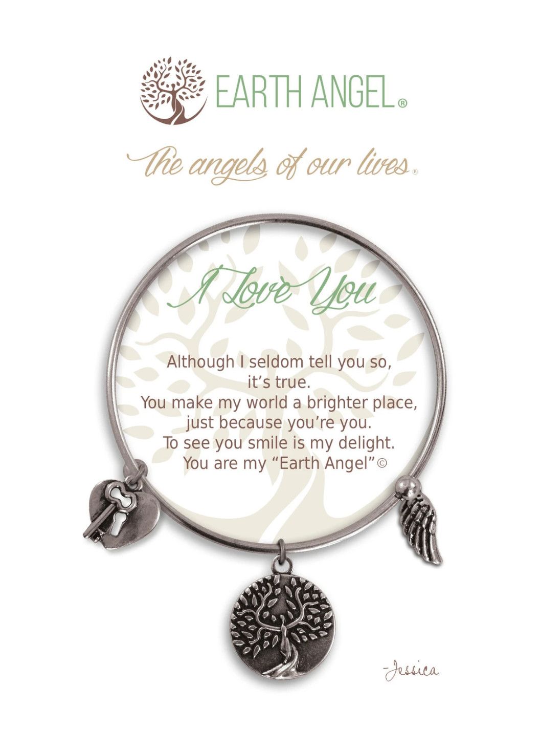 Charm Bracelet I Love You Bracelet, Color: SILVER