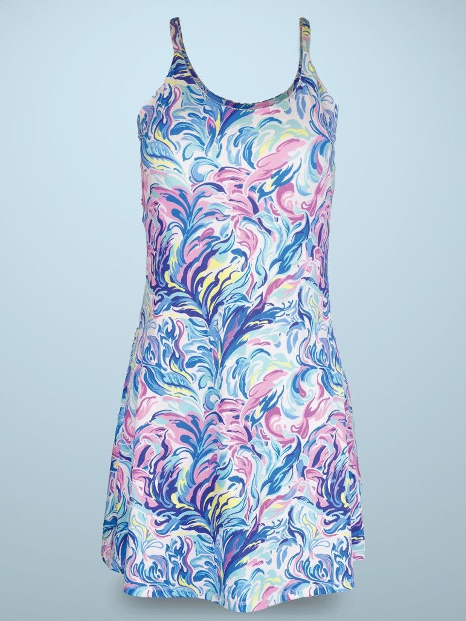 Avery Dress Watercolor, Size: L